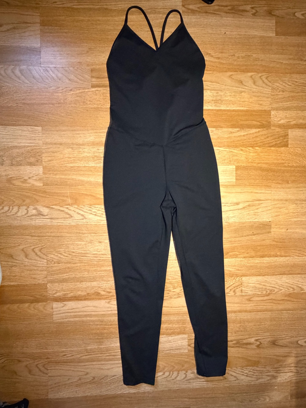 Classic Black V-Neck Strappy Jumpsuit